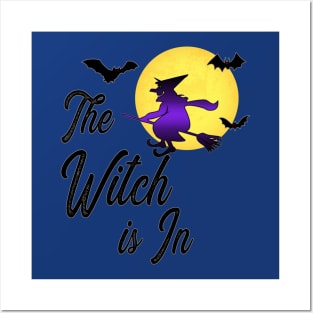 The Witch is In Shirt Halloween Women Girls Posters and Art